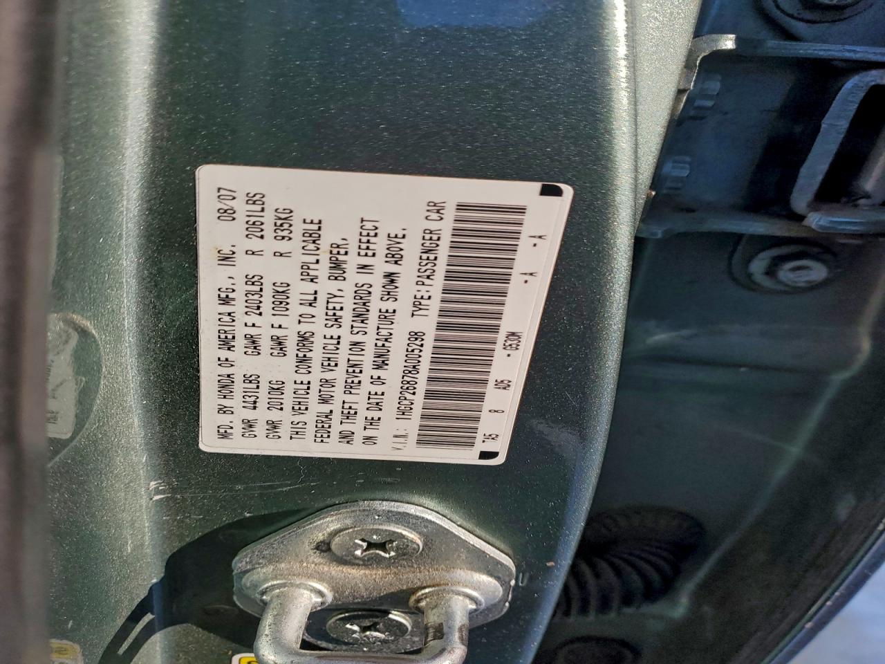 2008 HONDA ACCORD EXL photo 23