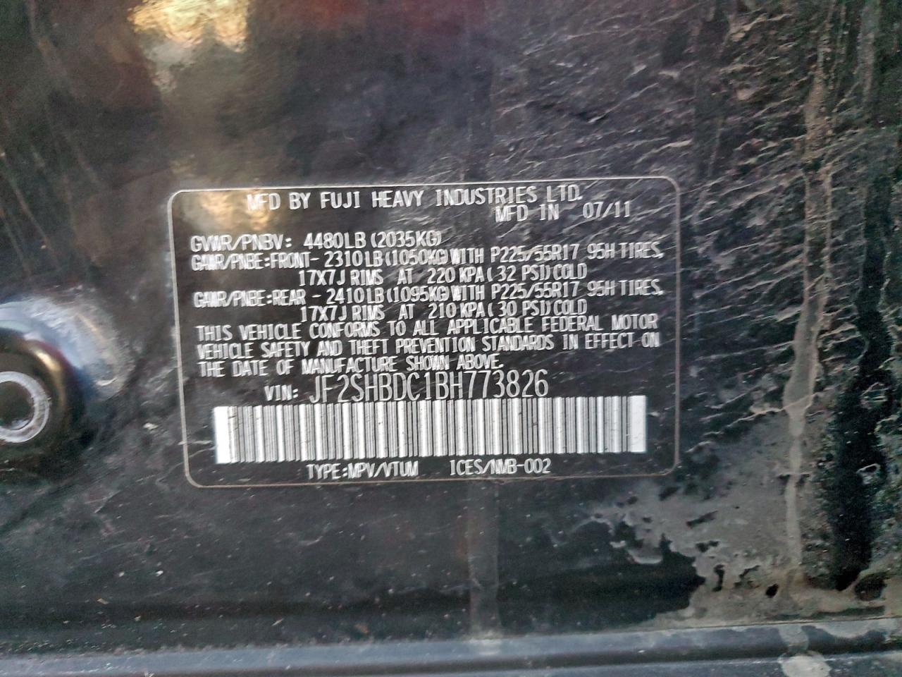 2011 SUBARU FORESTER 2.5X PREMIUM photo 27