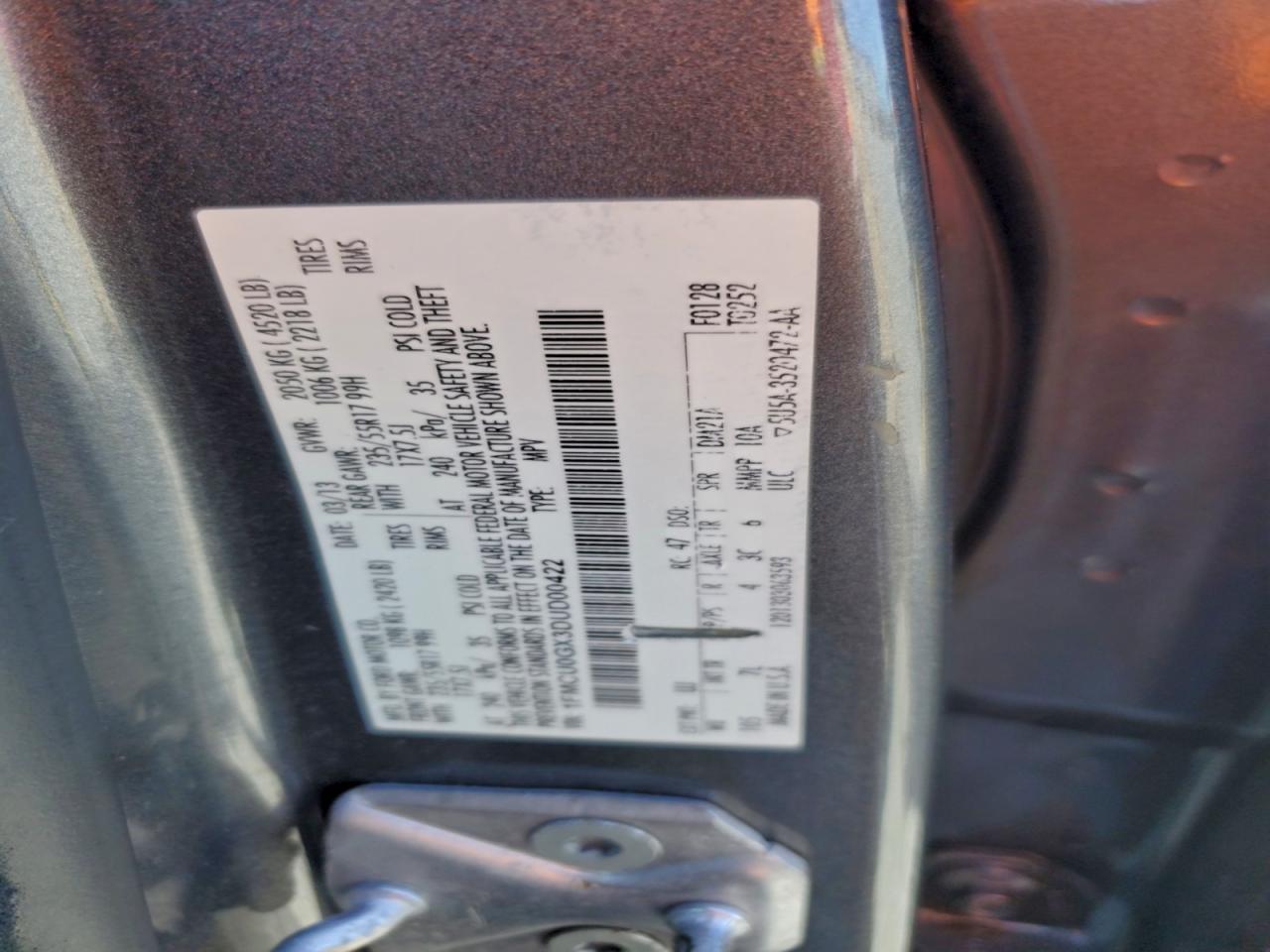 2013 FORD ESCAPE SE photo 37