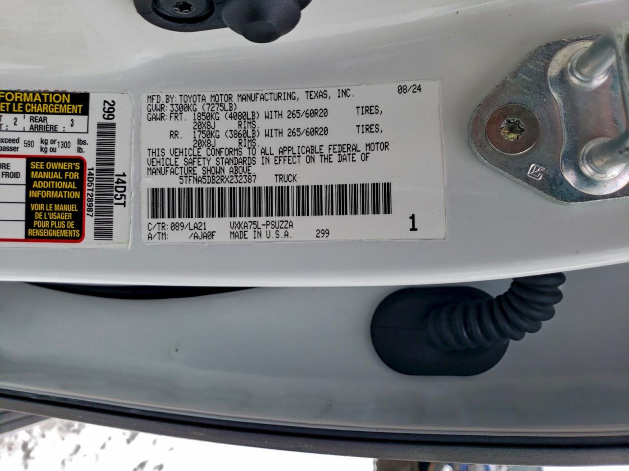 2024 TOYOTA TUNDRA CREWMAX PLATINUM photo 12