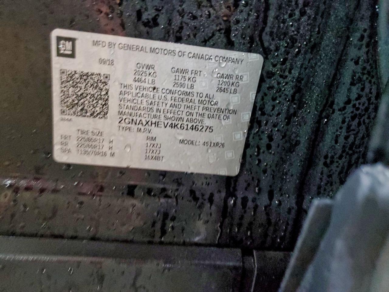 2019 CHEVROLET EQUINOX LS photo 13