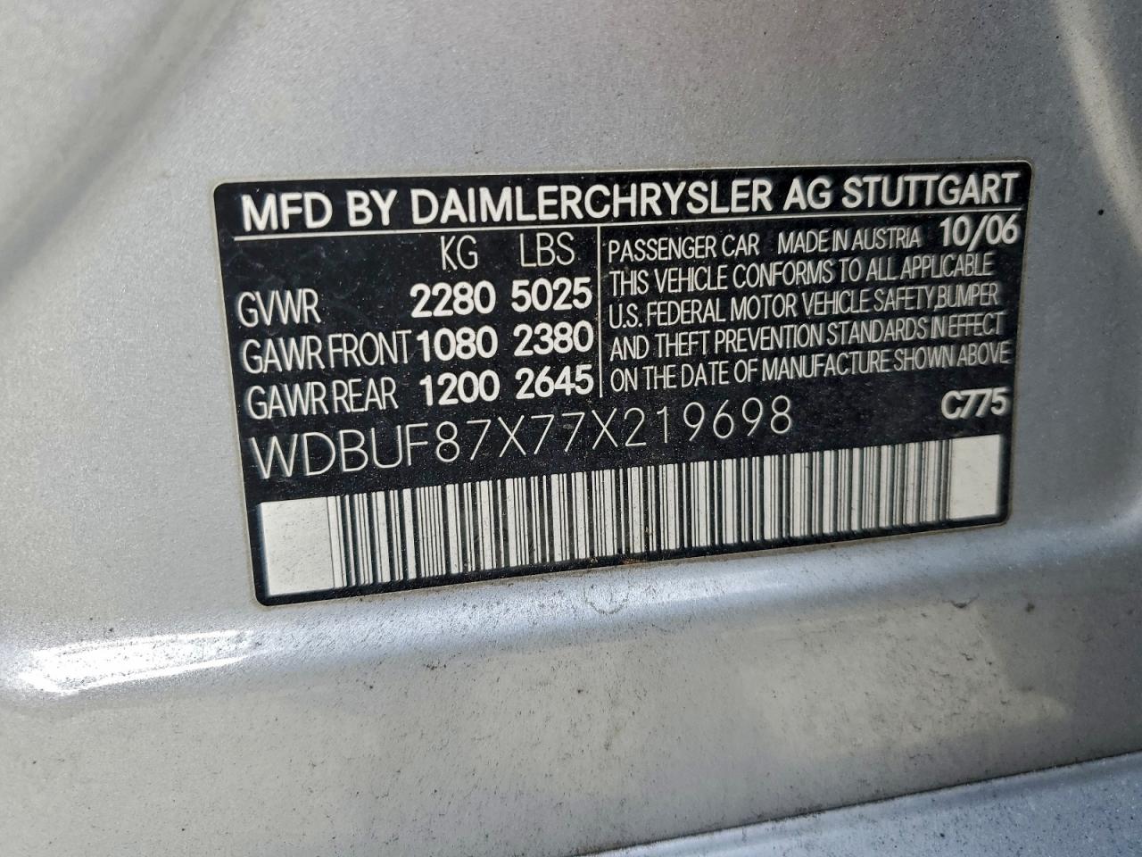2007 MERCEDES-BENZ E 350 4MATIC photo 23