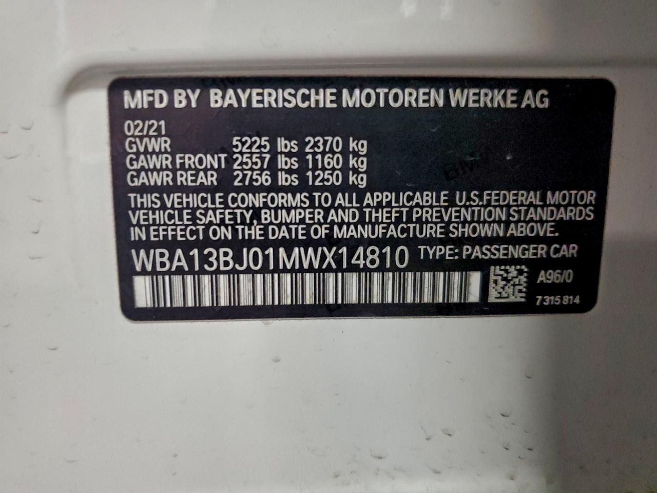 2021 BMW 530 XI photo 12