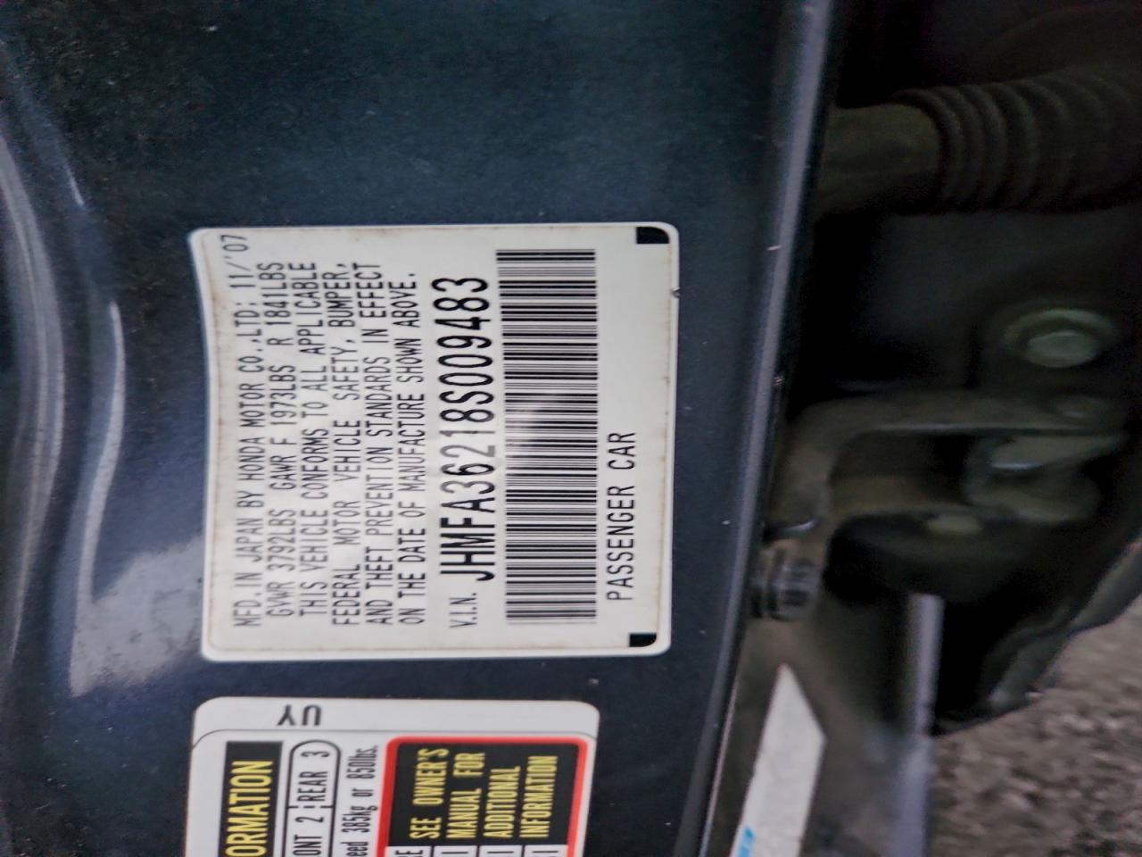 2008 HONDA CIVIC HYBRID photo 23