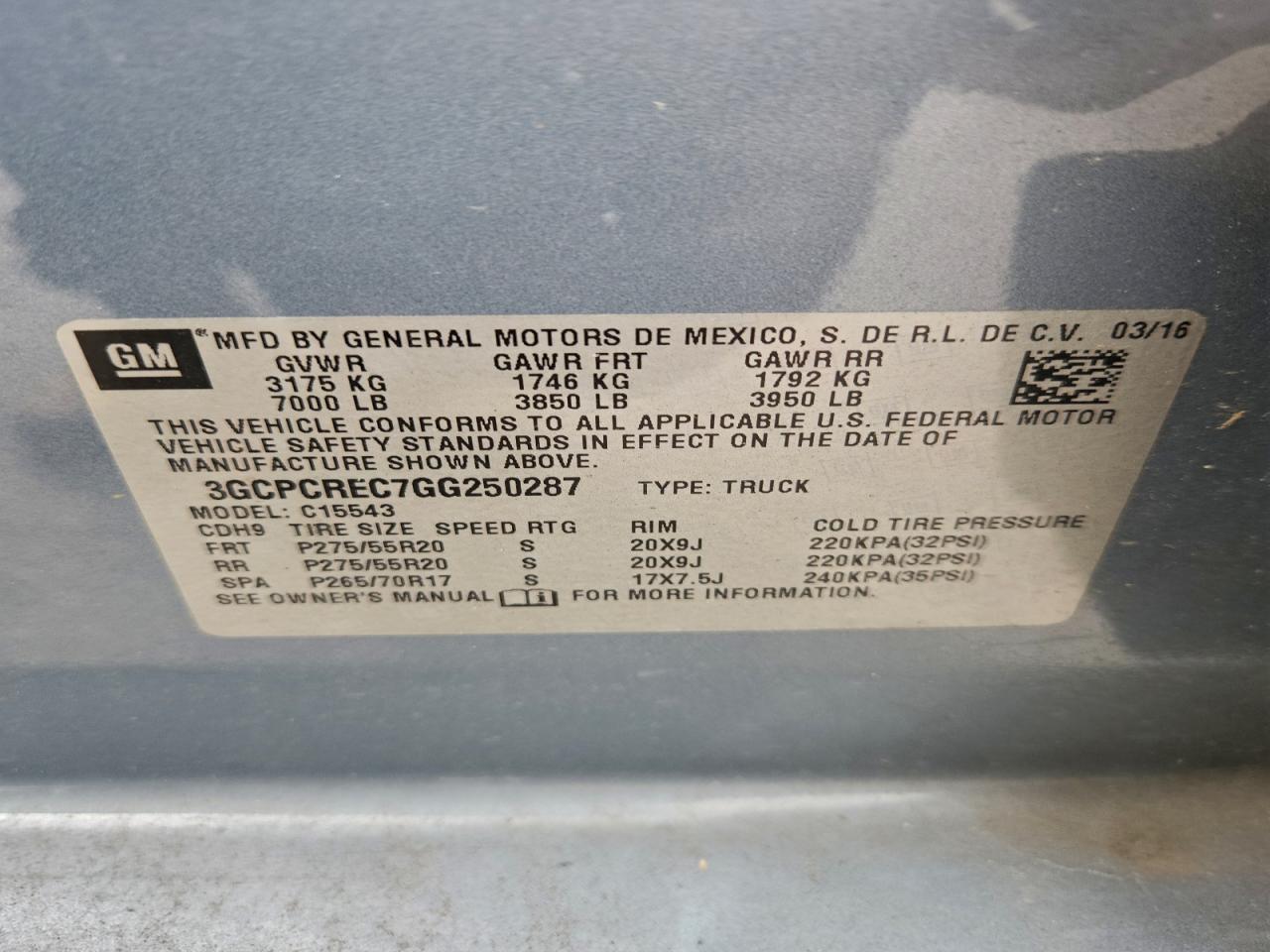 2016 CHEVROLET SILVERADO C1500 LT photo 23