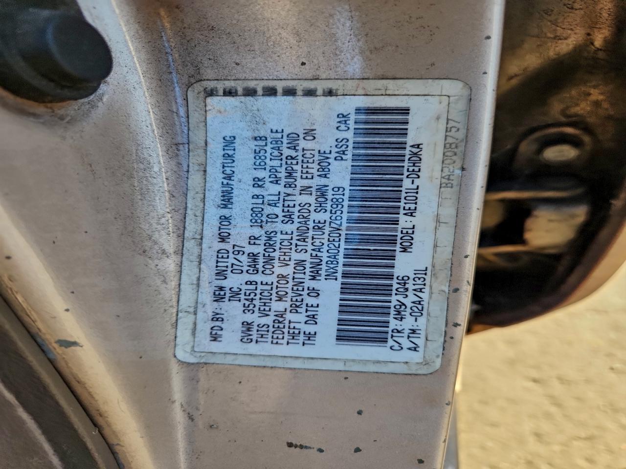 1997 TOYOTA COROLLA BASE photo 23