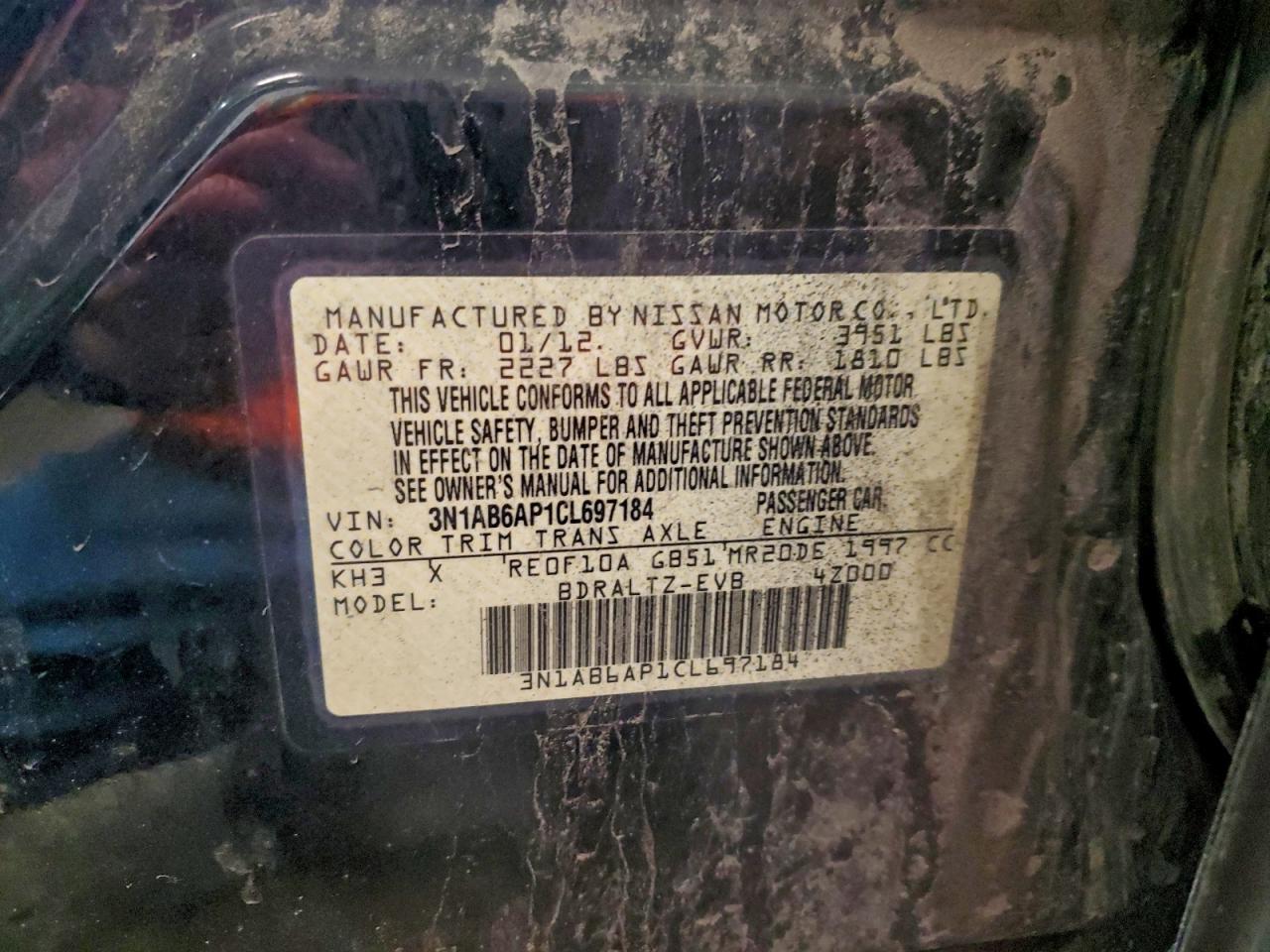 2012 NISSAN SENTRA 2.0 photo 34
