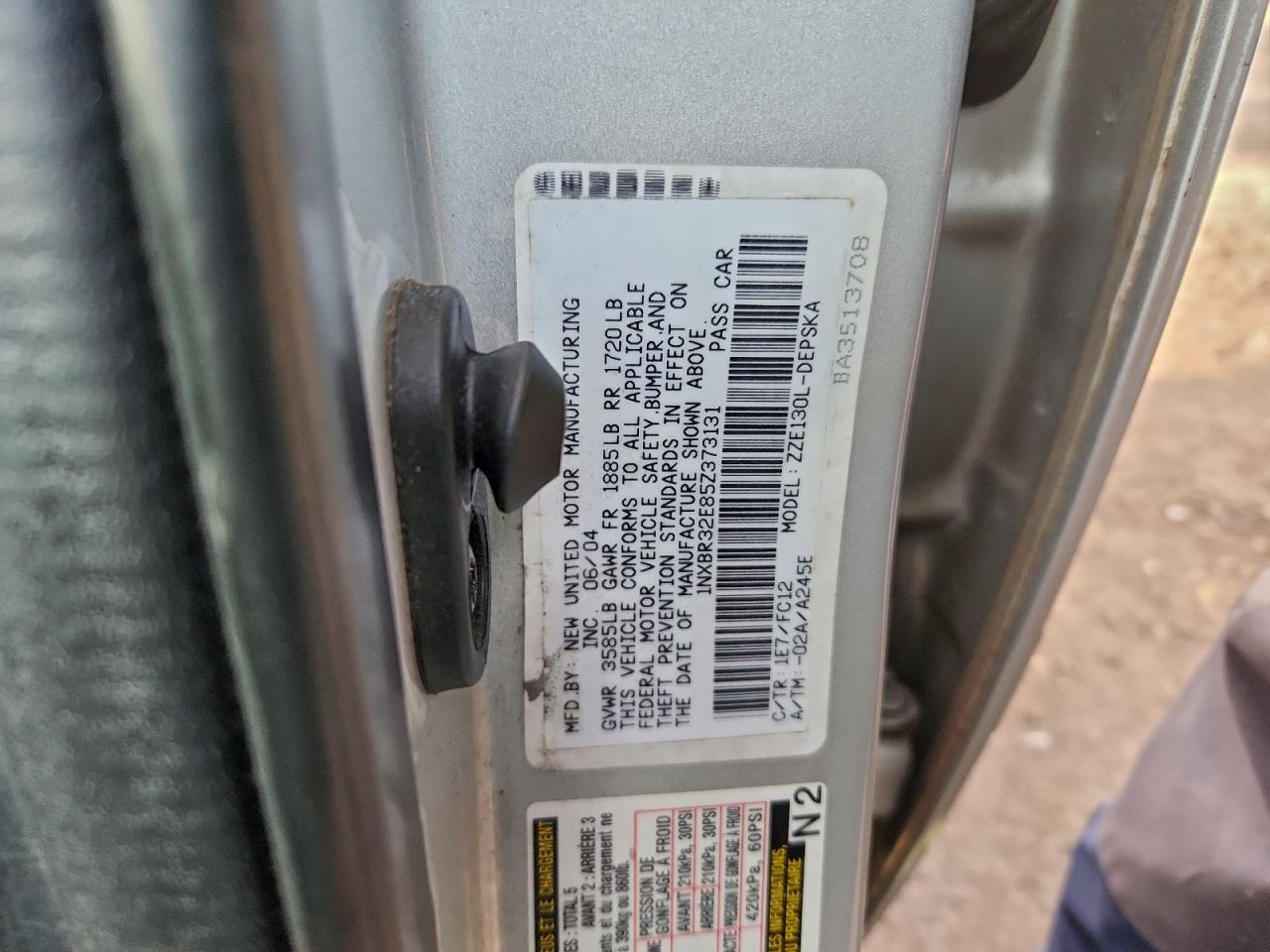 2005 TOYOTA COROLLA CE photo 23