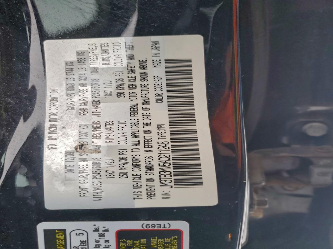 2010 MAZDA CX-9 photo 49