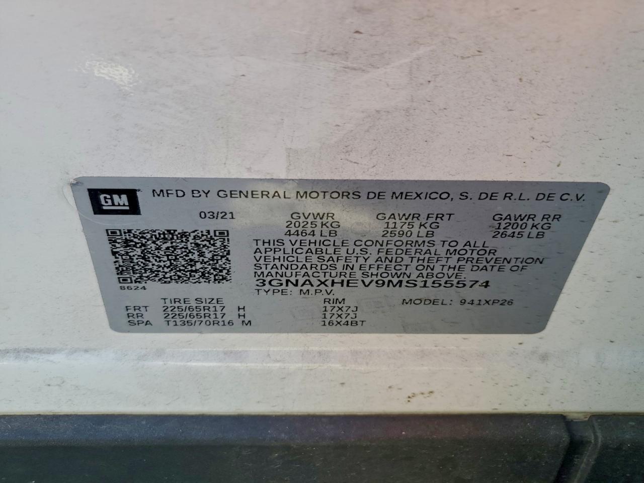 2021 CHEVROLET EQUINOX LS photo 27
