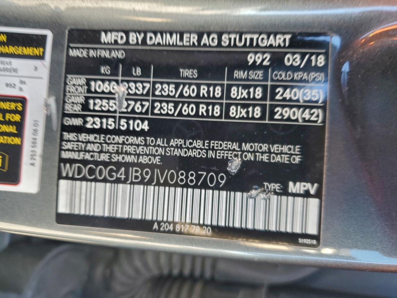 2018 MERCEDES-BENZ GLC 300 photo 14