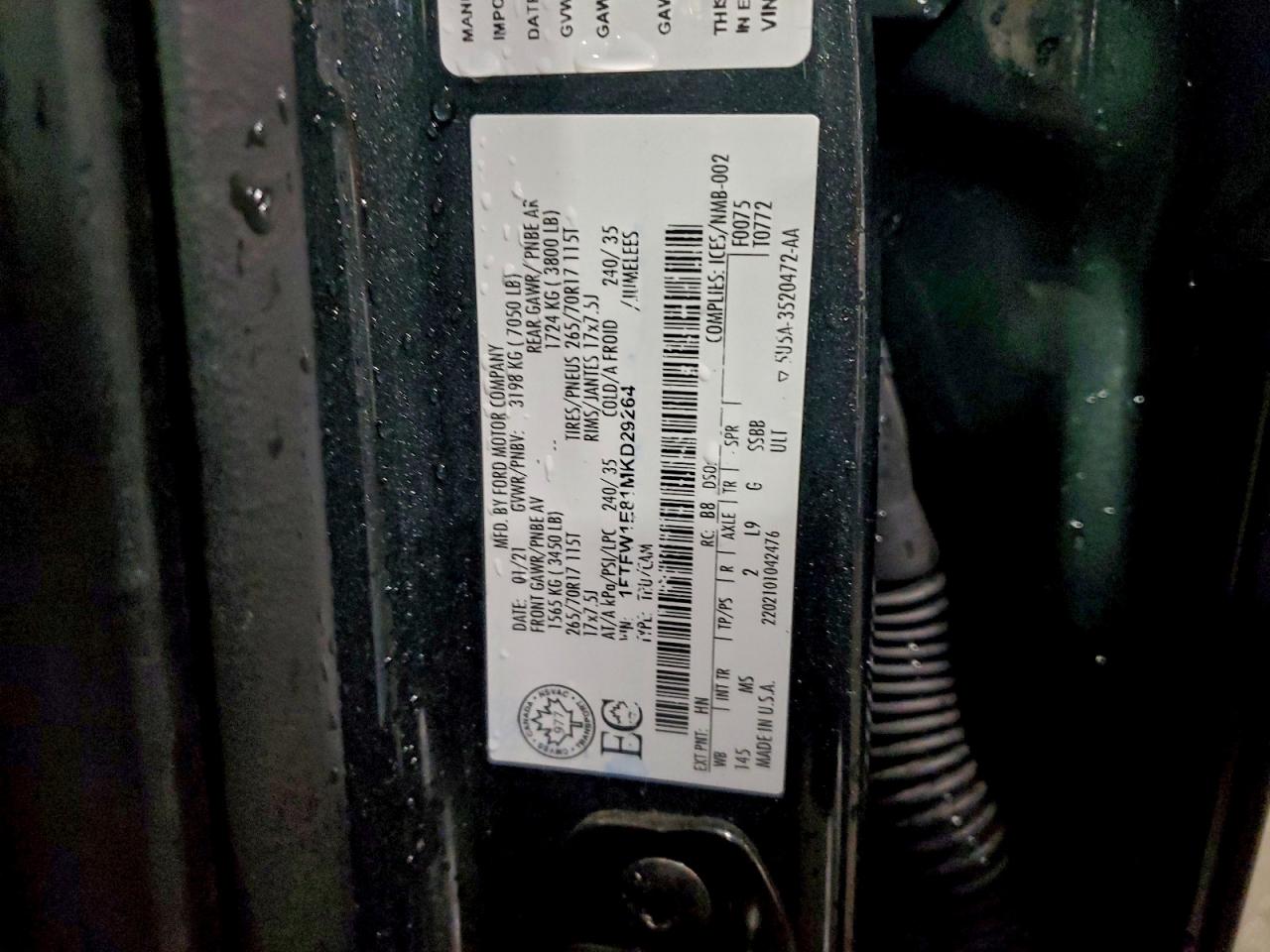 2021 FORD F150 SUPERCREW photo 25