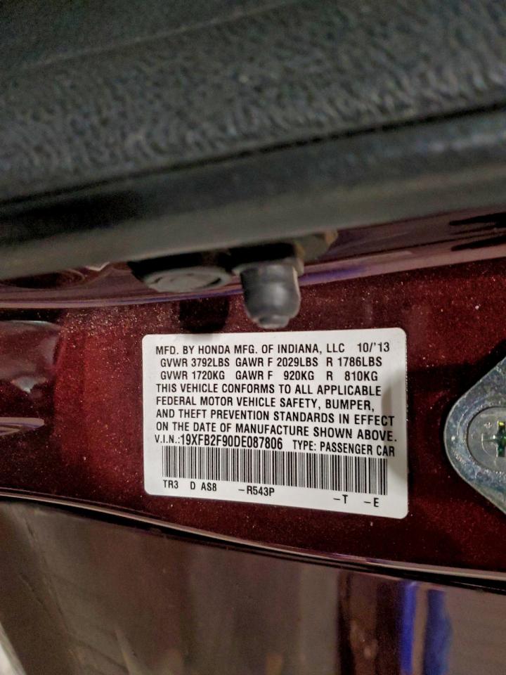 2013 HONDA CIVIC EXL photo 34