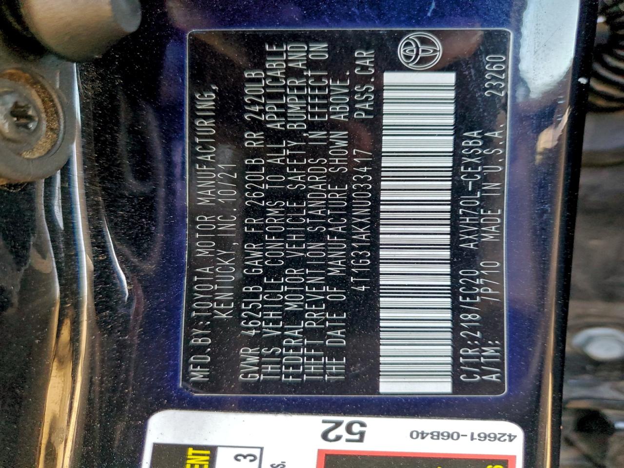 2022 TOYOTA CAMRY NIGHT SHADE photo 23