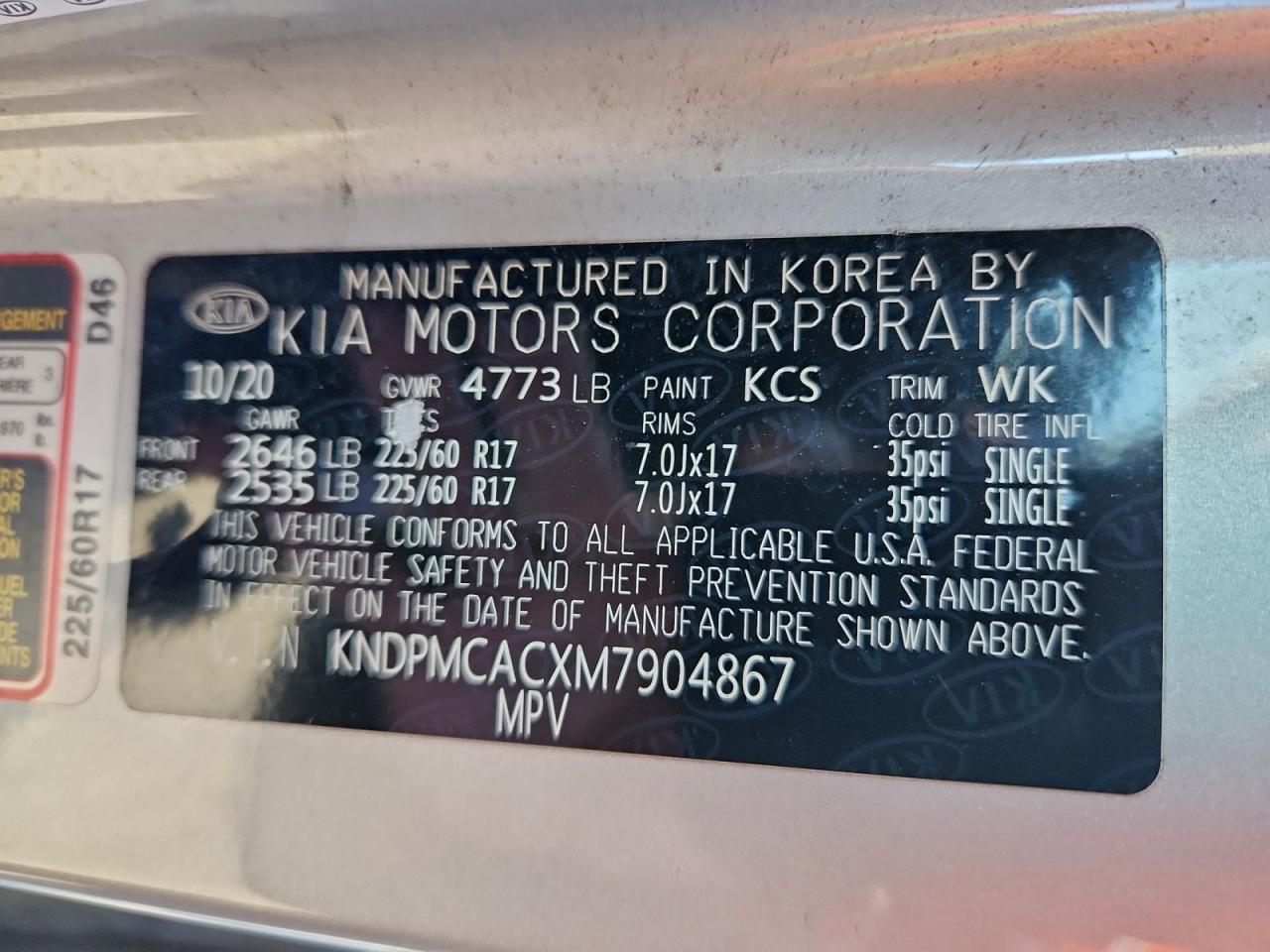 2021 KIA SPORTAGE LX photo 23