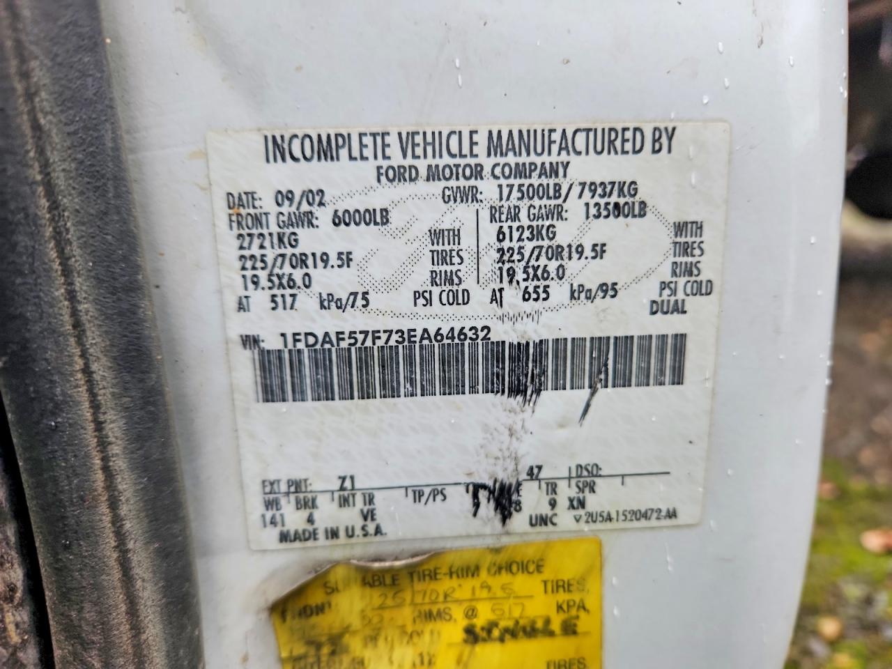 2003 FORD F550 SUPER DUTY photo 23
