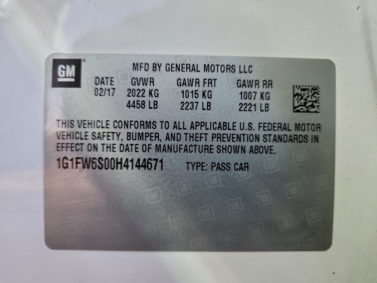 2017 CHEVROLET BOLT EV LT photo 23