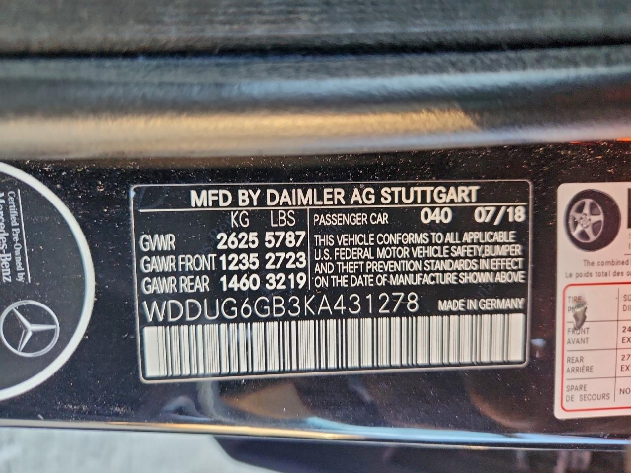 2019 MERCEDES-BENZ S 450 photo 12