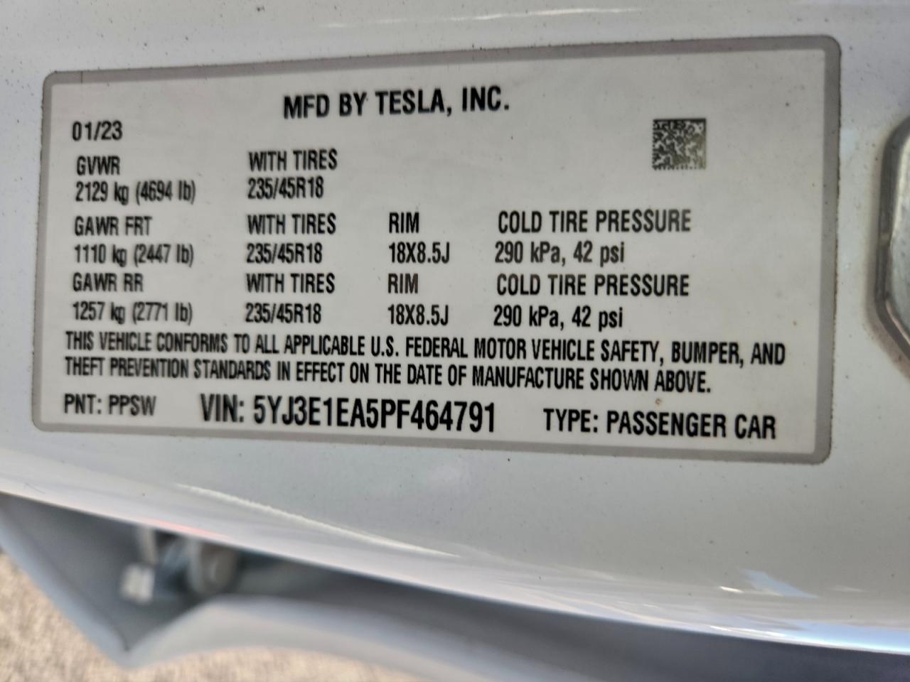2023 TESLA MODEL 3 photo 12