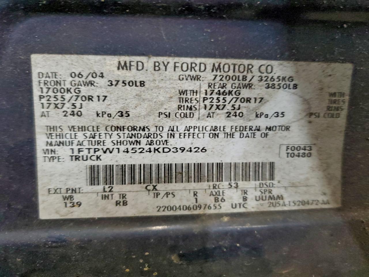 2004 FORD F150 SUPERCREW photo 13