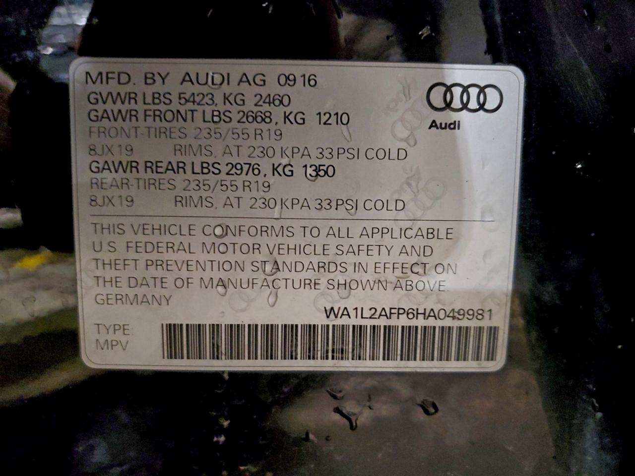 2017 AUDI Q5 PREMIUM PLUS photo 37