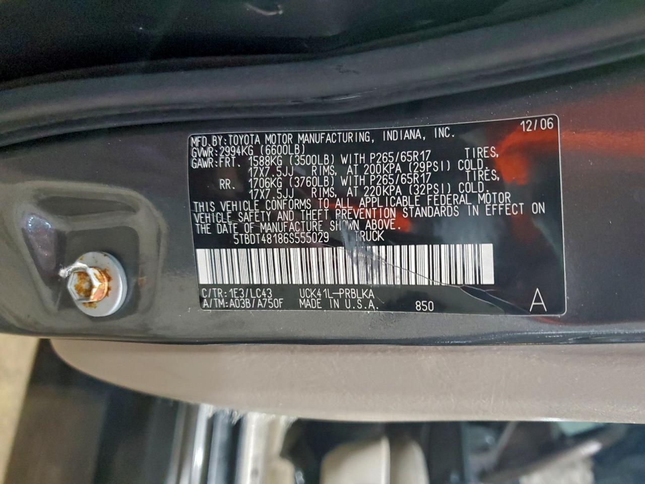 2006 TOYOTA TUNDRA DOUBLE CAB LIMITED photo 34