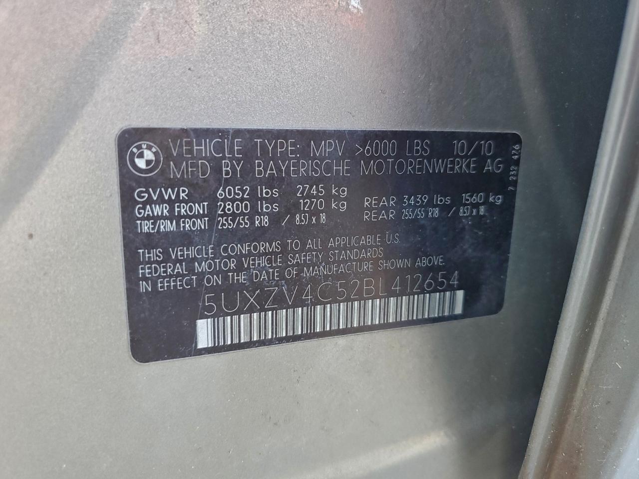 2011 BMW X5 XDRIVE35I photo 12