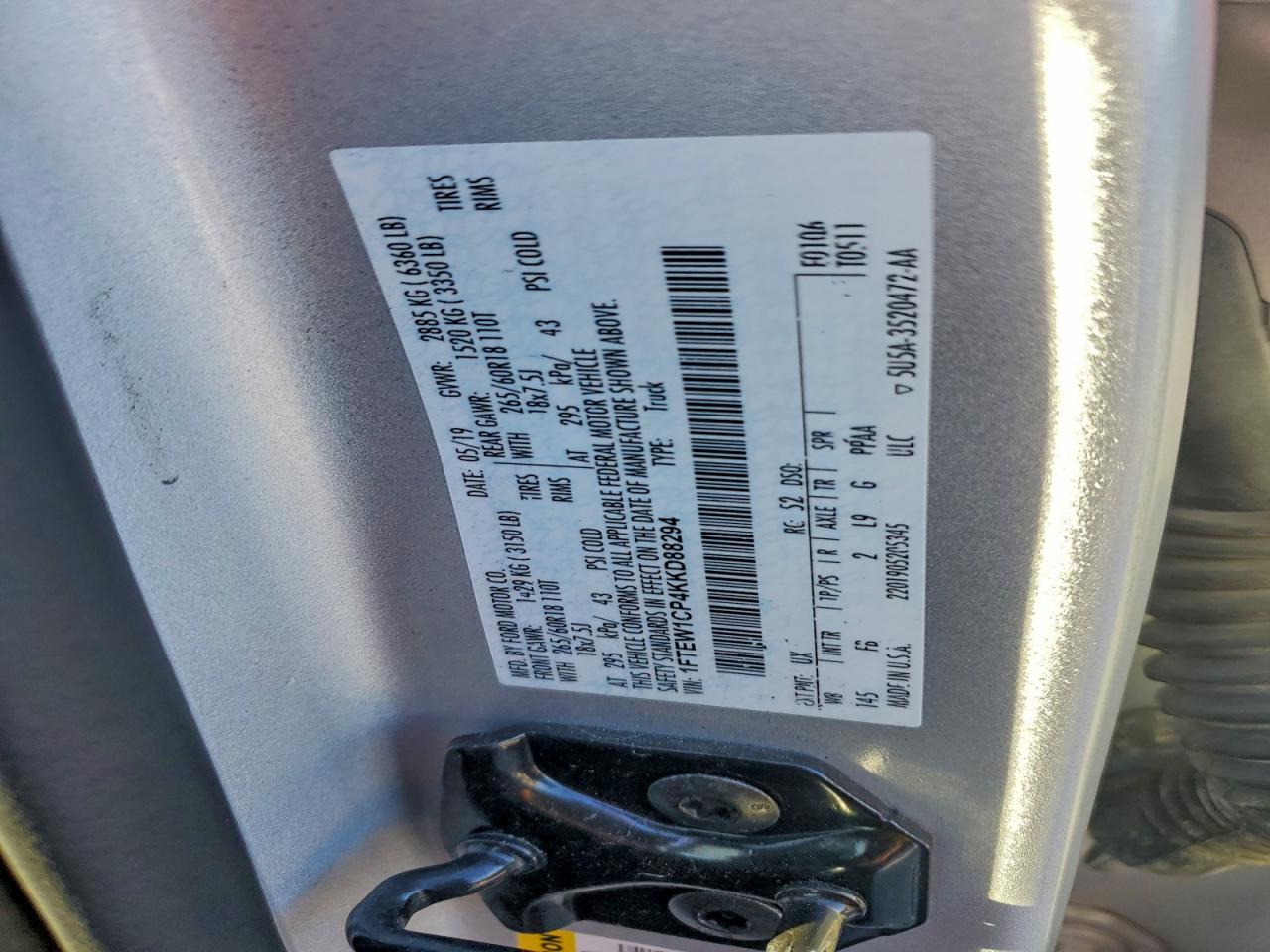 2019 FORD F150 SUPERCREW photo 12