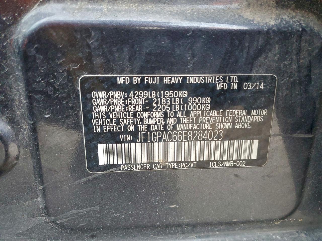 2014 SUBARU IMPREZA PREMIUM photo 12