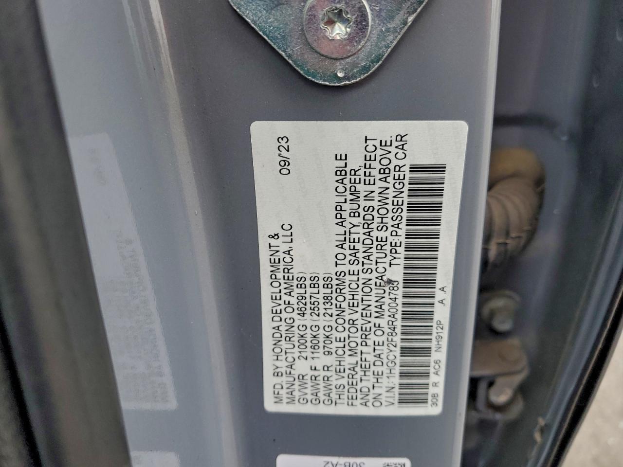 2024 HONDA ACCORD TOURING HYBRID photo 23