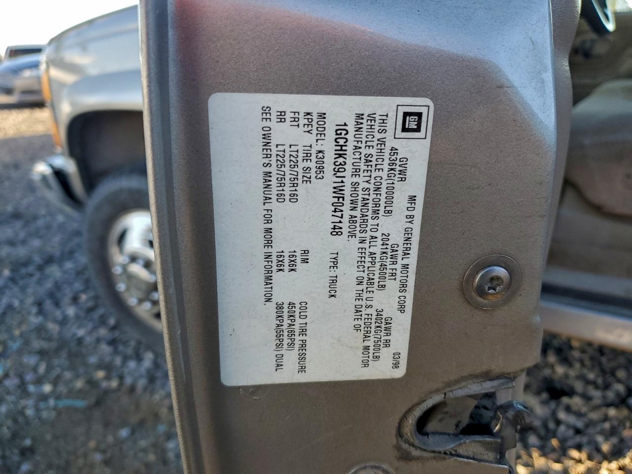 1998 CHEVROLET GMT-400 K3500 photo 25