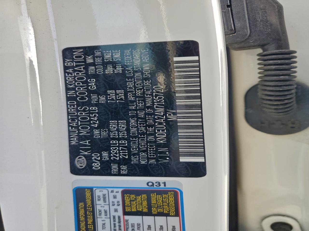 2021 KIA SELTOS S photo 12