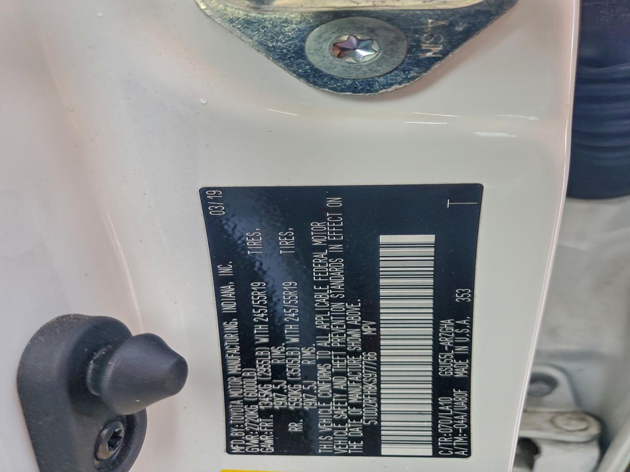 2019 TOYOTA HIGHLANDER LIMITED photo 14