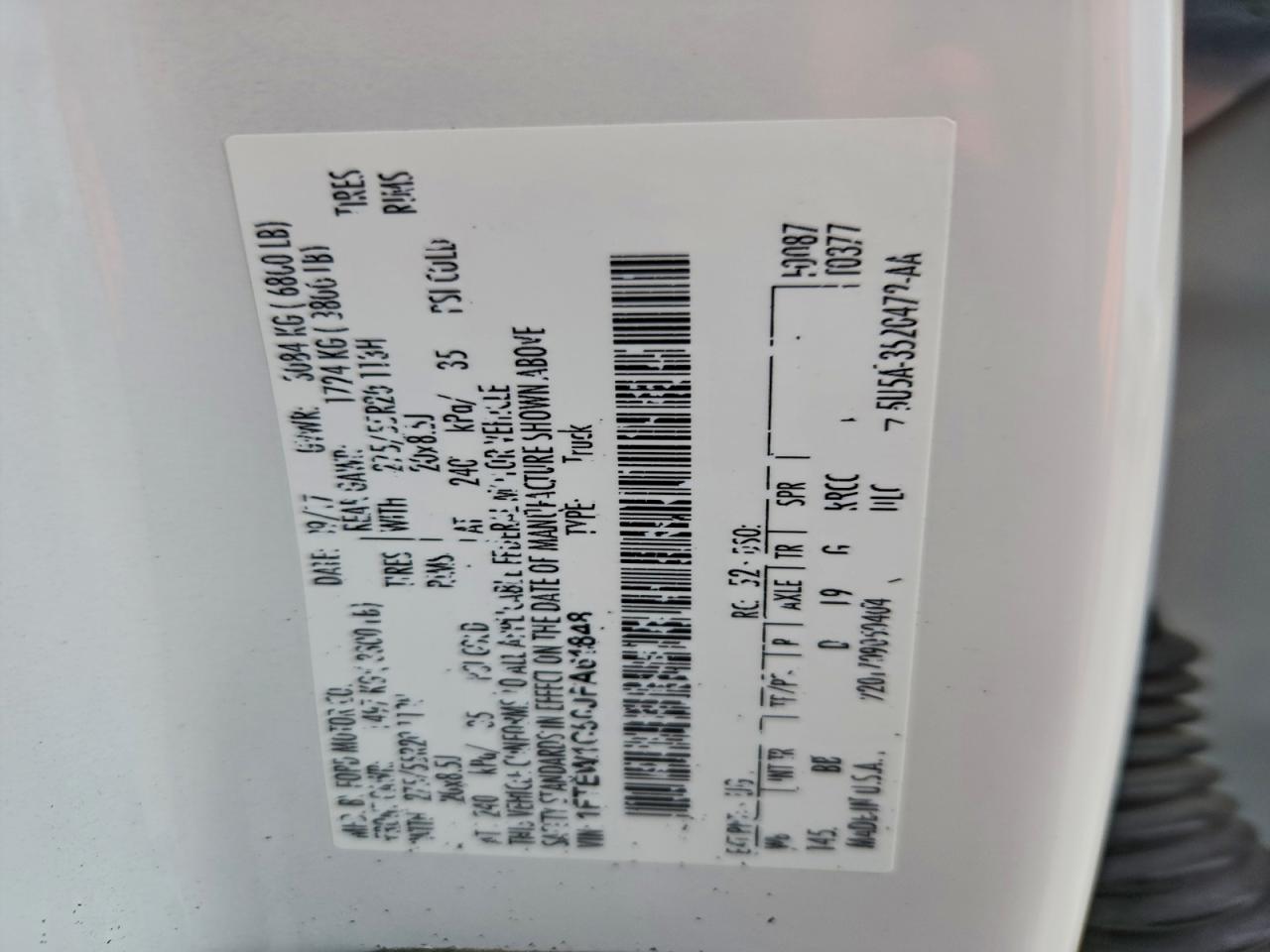 2018 FORD F150 photo 13