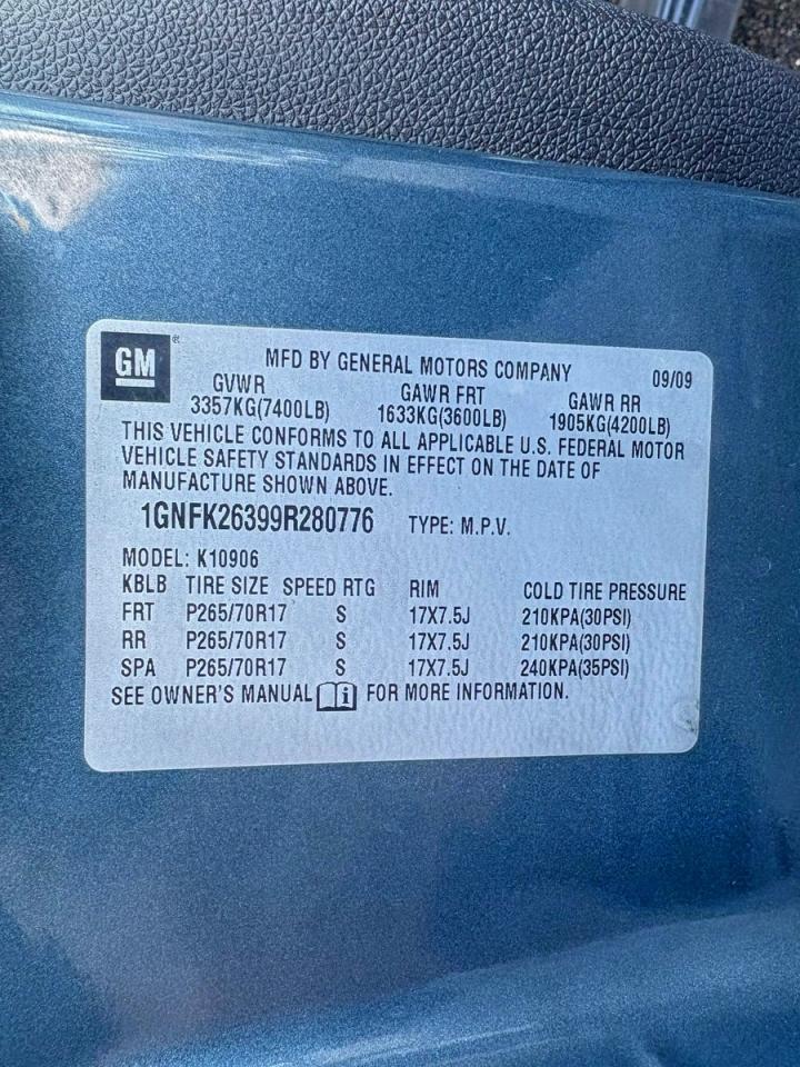 2009 CHEVROLET SUBURBAN K1500 LT photo 37