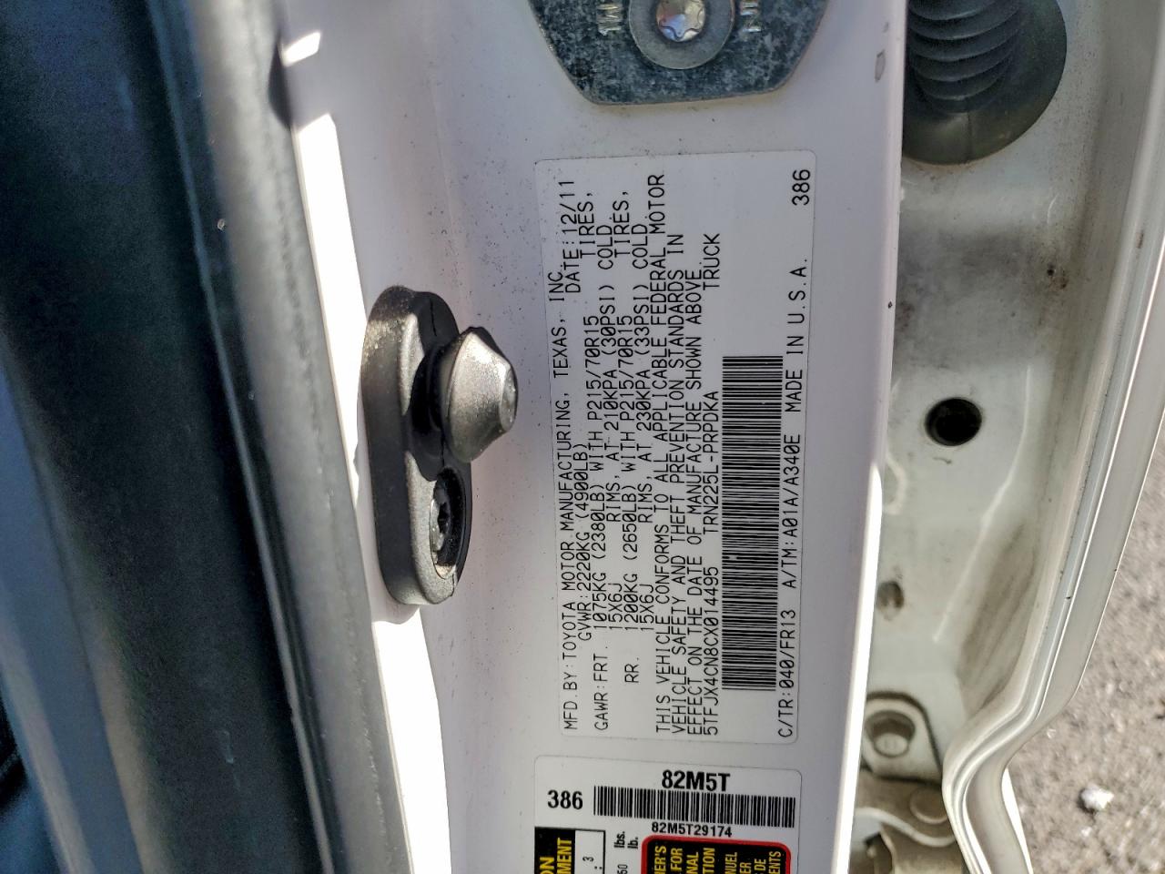 2012 TOYOTA TACOMA DOUBLE CAB photo 12