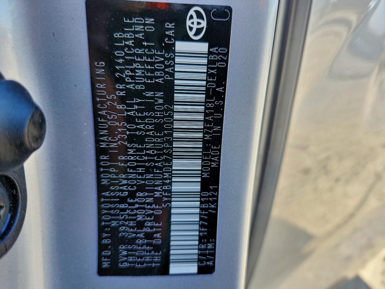 2025 TOYOTA COROLLA LE photo 23