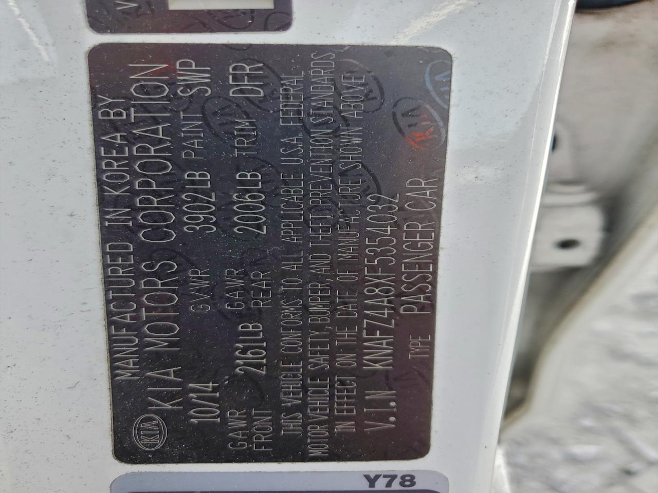 2015 KIA FORTE EX photo 12