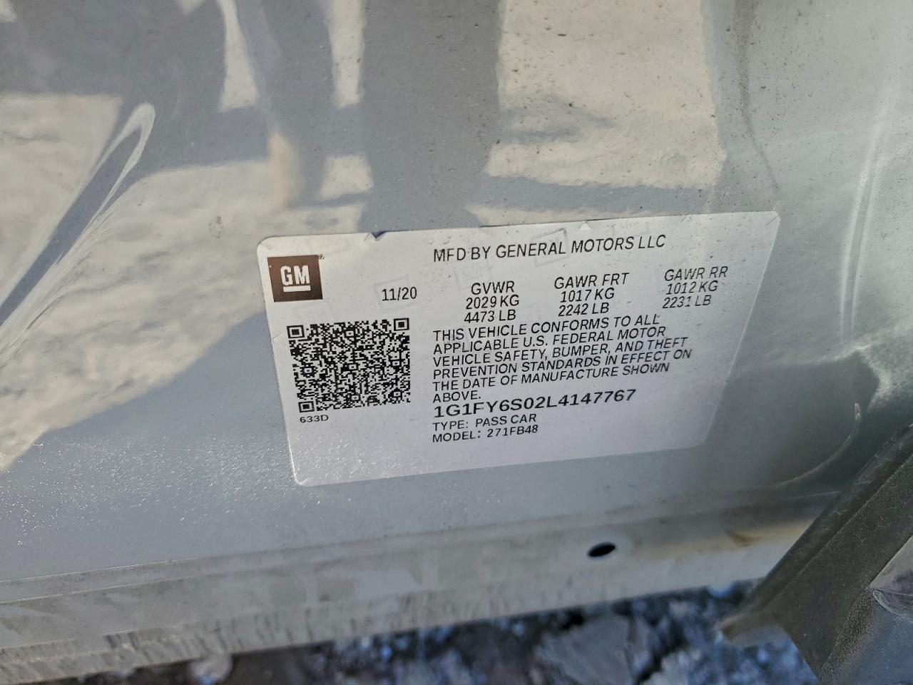 2020 CHEVROLET BOLT EV LT photo 12