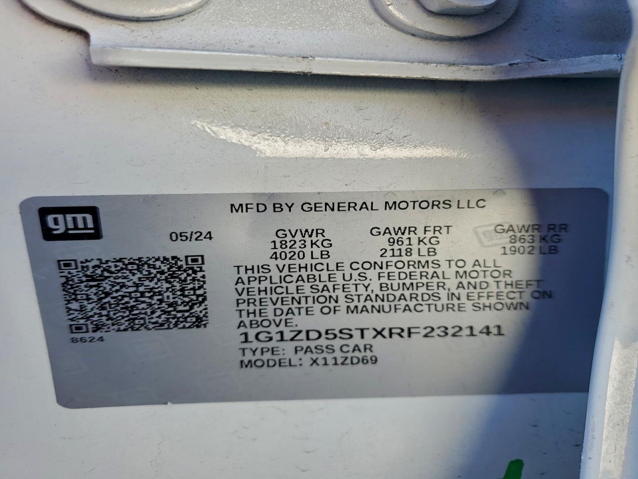 2024 CHEVROLET MALIBU LT photo 13