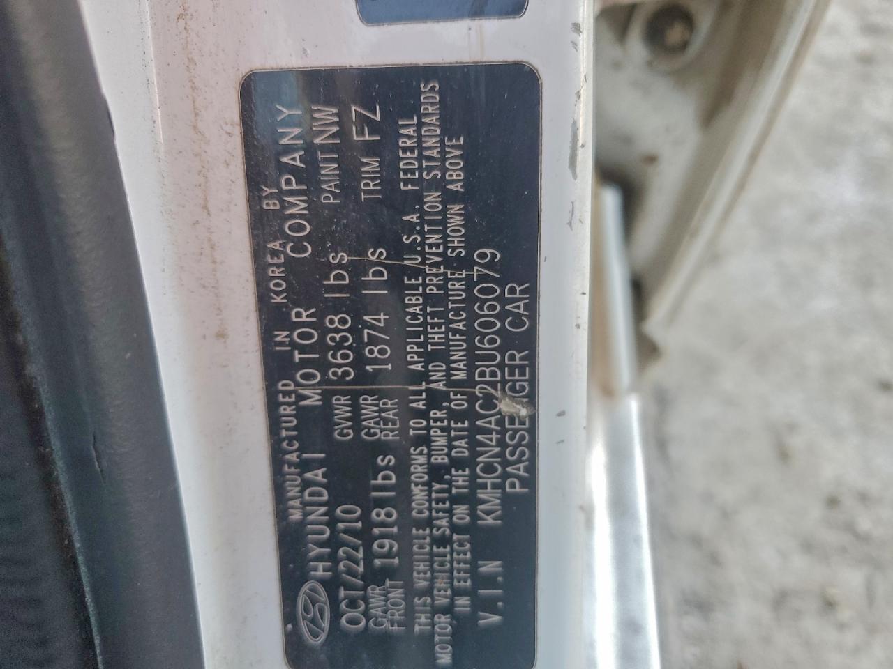 2011 HYUNDAI ACCENT GLS photo 23