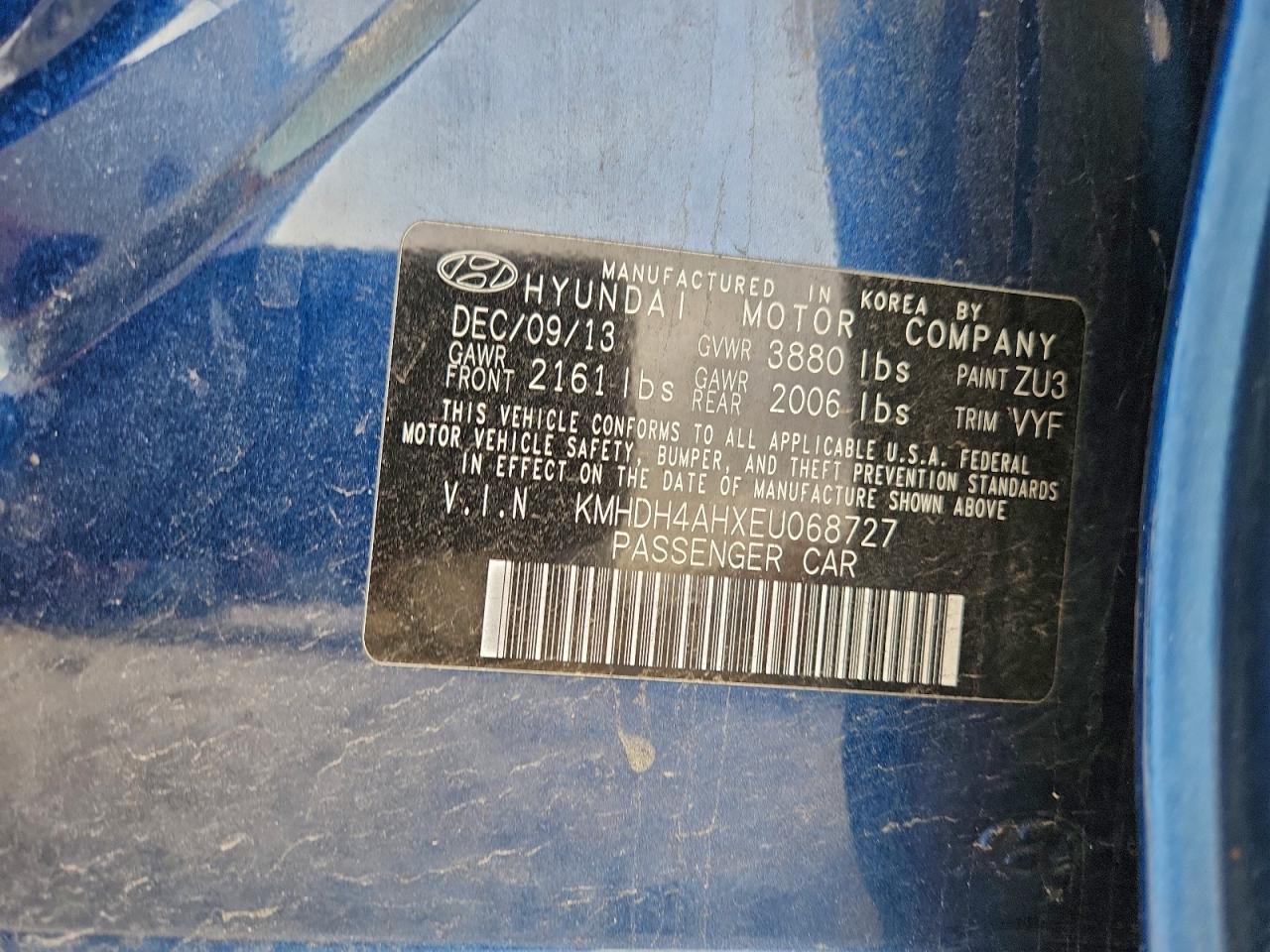 2014 HYUNDAI ELANTRA SE photo 23