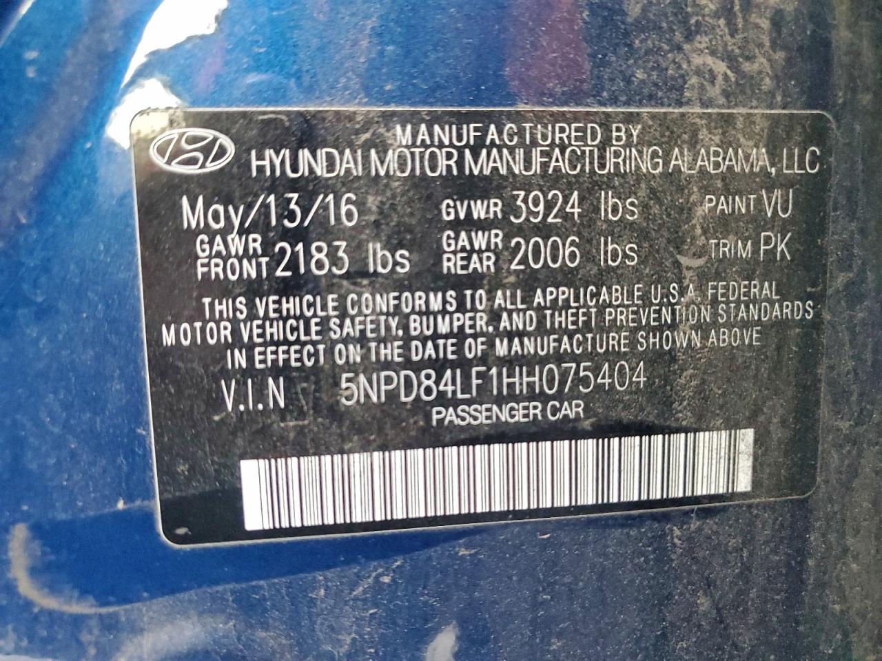 2017 HYUNDAI ELANTRA SE photo 12