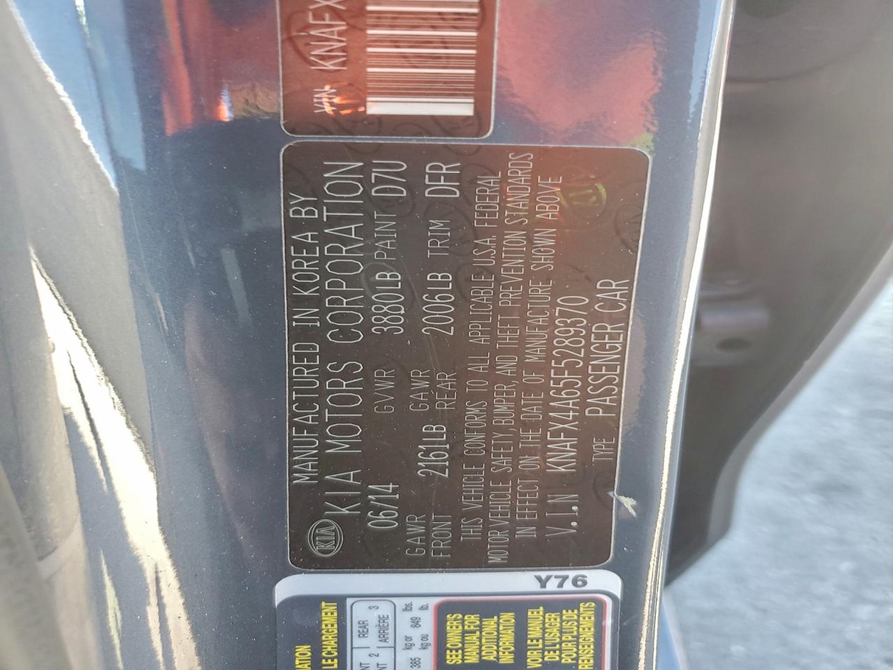 2015 KIA FORTE LX photo 23