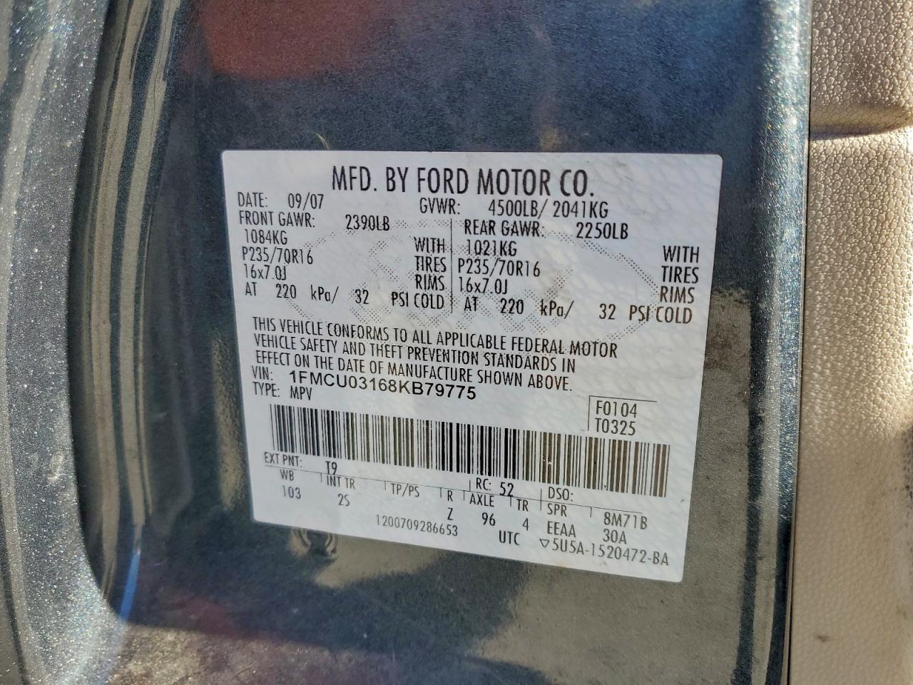 2008 FORD ESCAPE XLT photo 13