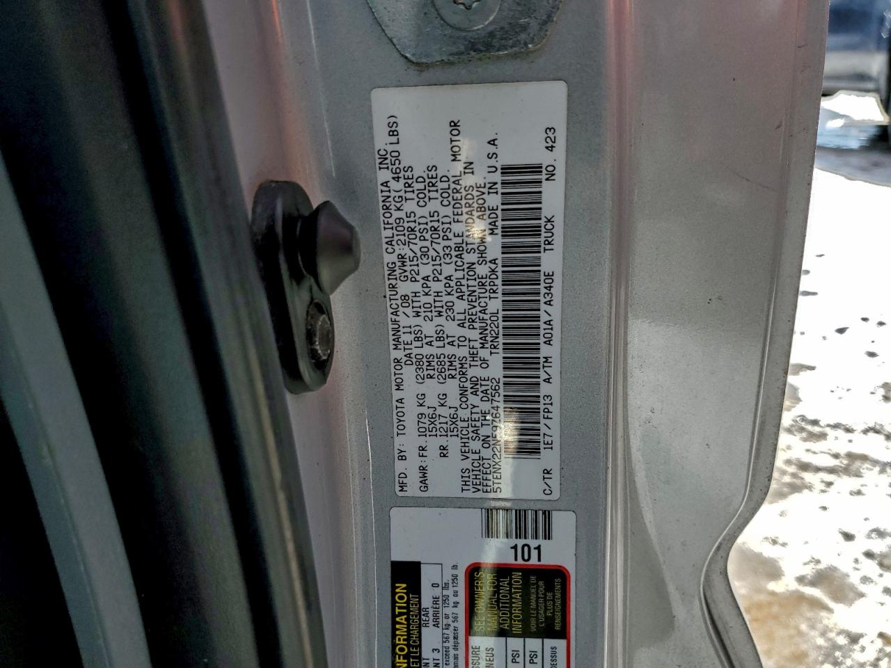 2009 TOYOTA TACOMA photo 25