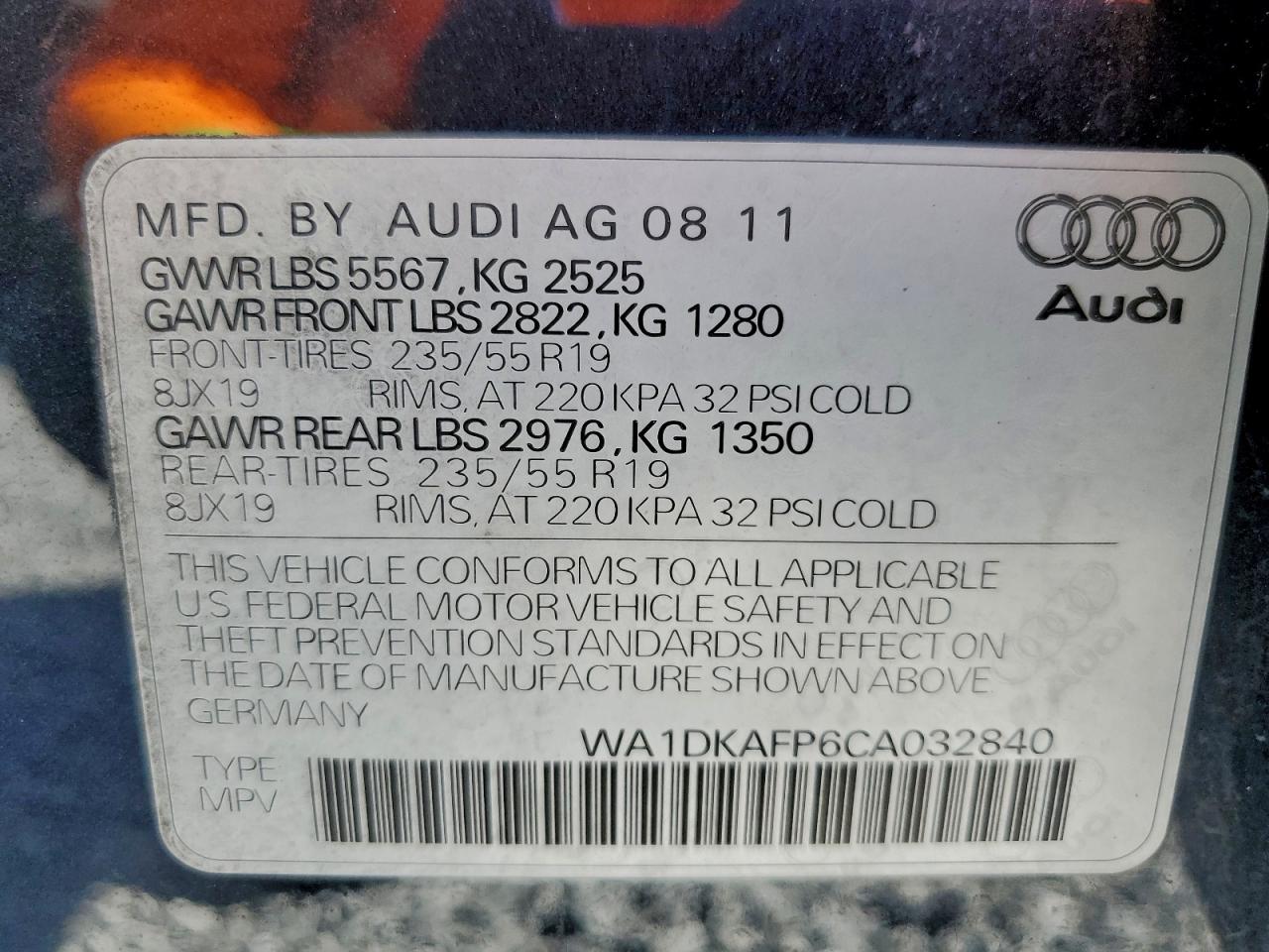 2012 AUDI Q5 PREMIUM PLUS photo 14