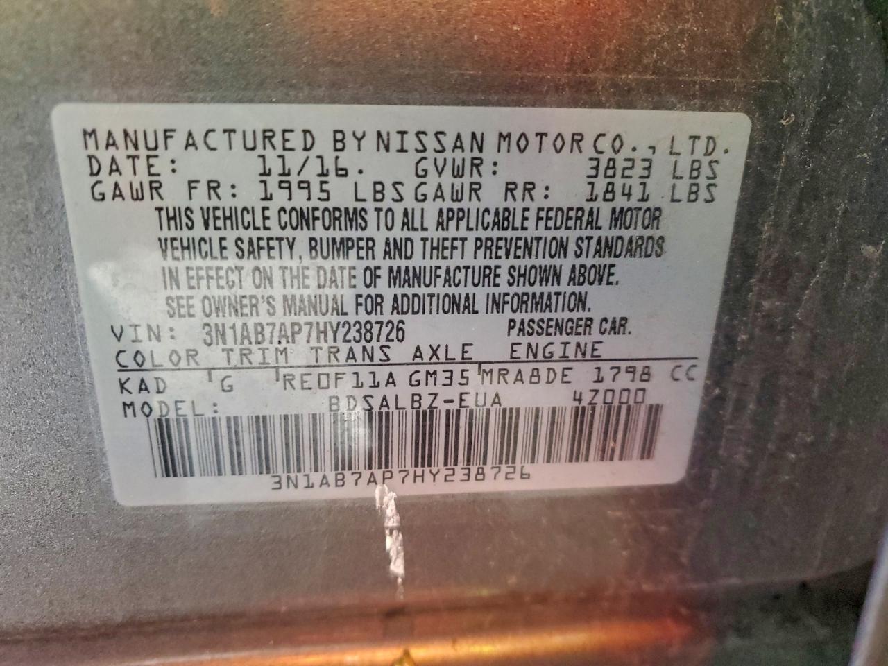 2017 NISSAN SENTRA S photo 23