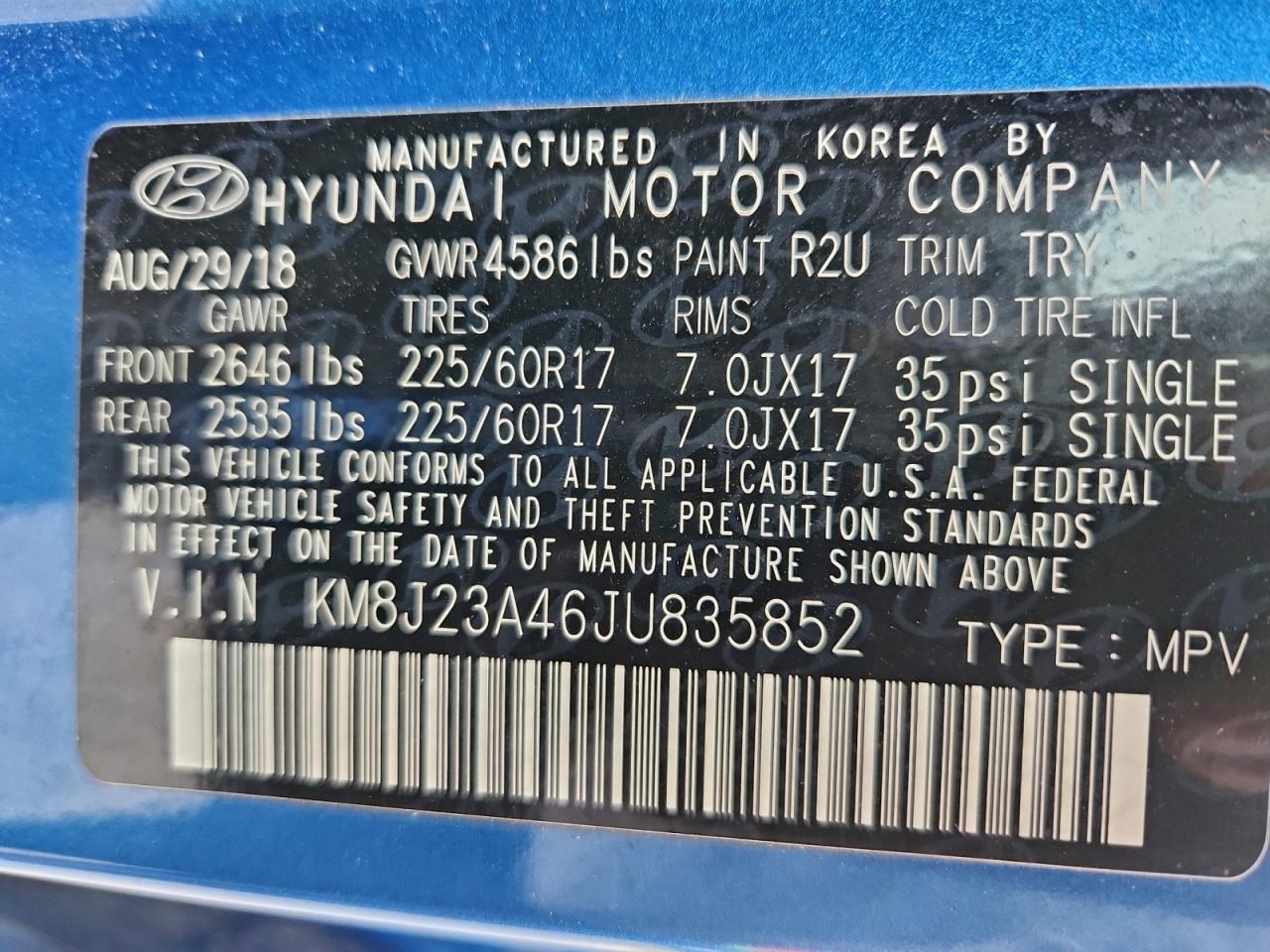 2018 HYUNDAI TUCSON SE photo 37