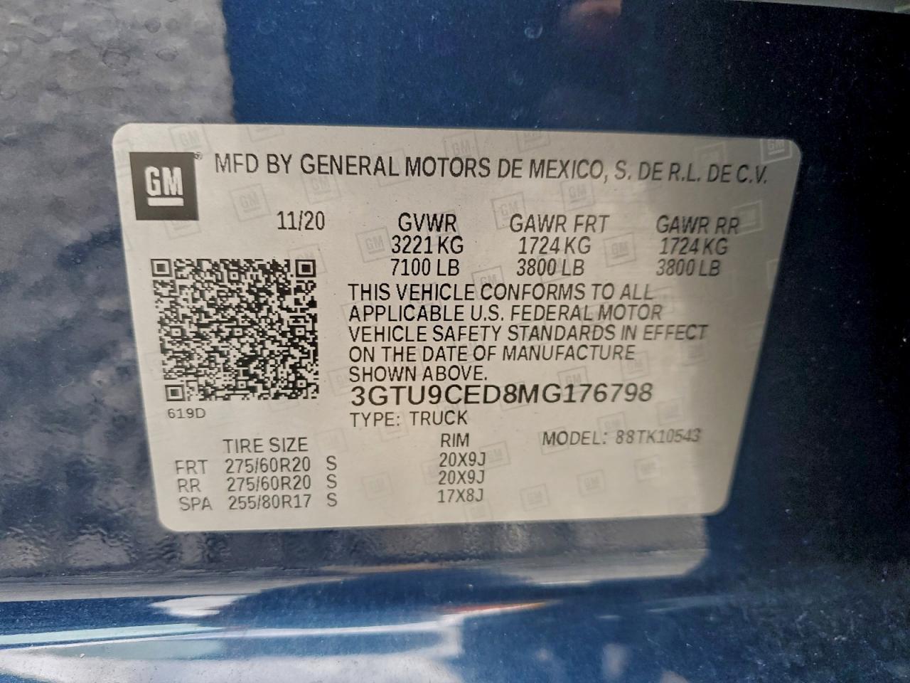 2021 GMC SIERRA K1500 ELEVATION photo 12
